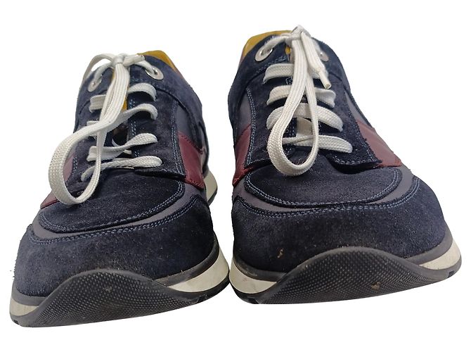 Sneakers con lacci Louis Vuitton Miles in suede multicolore e pelle - vista 7