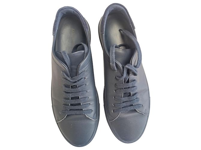 Sneakers Clean 90 Axel Arigato in pelle blu navy Nero - vista 12