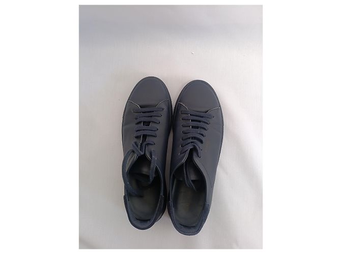 Sneakers Clean 90 Axel Arigato in pelle blu navy Nero - vista 20
