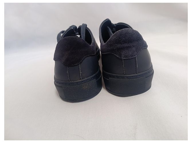 Sneakers Clean 90 Axel Arigato in pelle blu navy Nero - vista 21