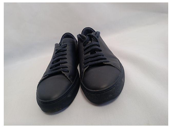 Sneakers Clean 90 Axel Arigato in pelle blu navy Nero - vista 24