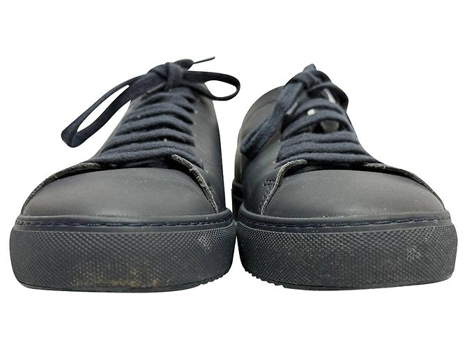 Sneakers Clean 90 Axel Arigato in pelle blu navy Nero - vista 3
