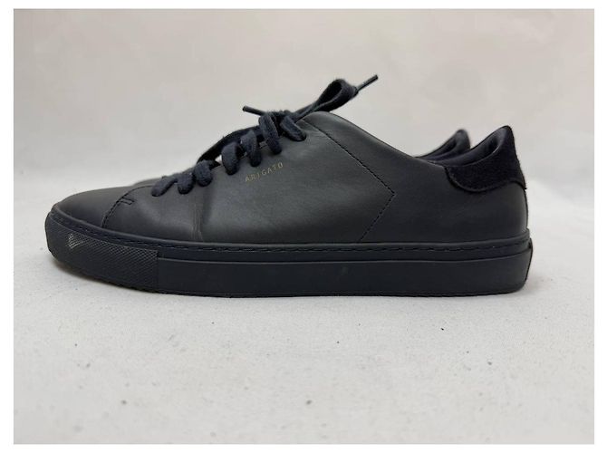 Sneakers Clean 90 Axel Arigato in pelle blu navy Nero - vista 35