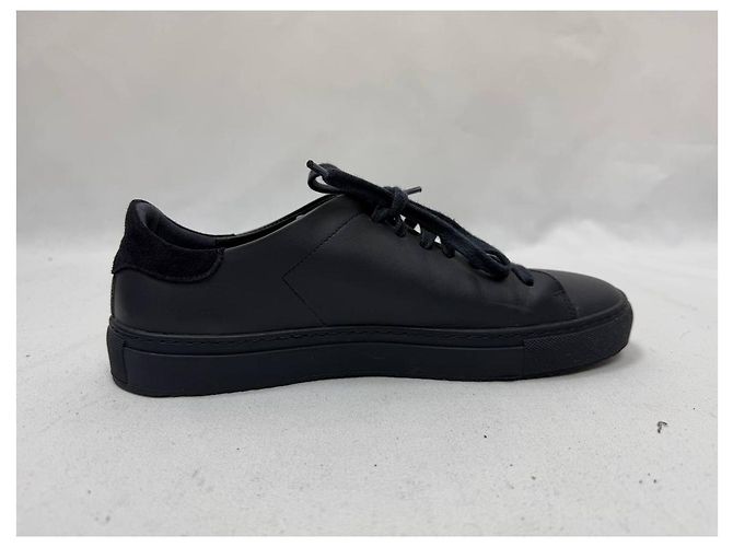 Sneakers Clean 90 Axel Arigato in pelle blu navy Nero - vista 37