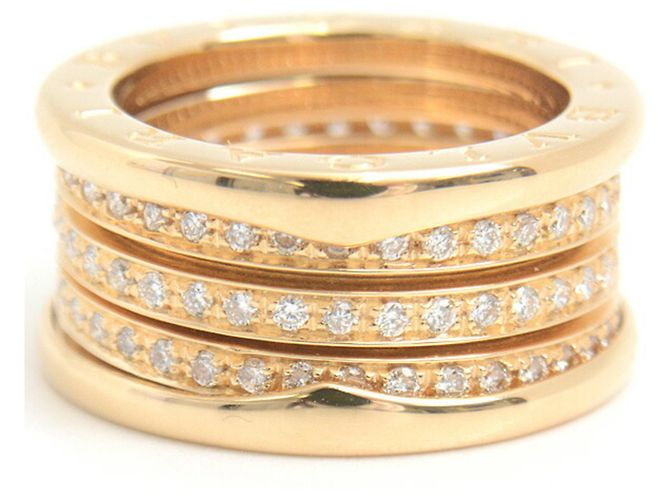 Bulgari Anello in oro giallo con diamanti B.zero1 di Bvlgari - vista 3