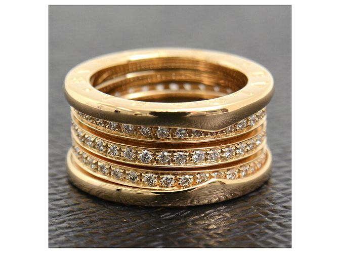 Bulgari Anello in oro giallo con diamanti B.zero1 di Bvlgari - vista 8