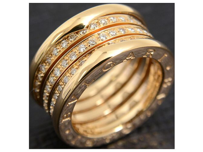 Bulgari Anello in oro giallo con diamanti B.zero1 di Bvlgari - vista 9