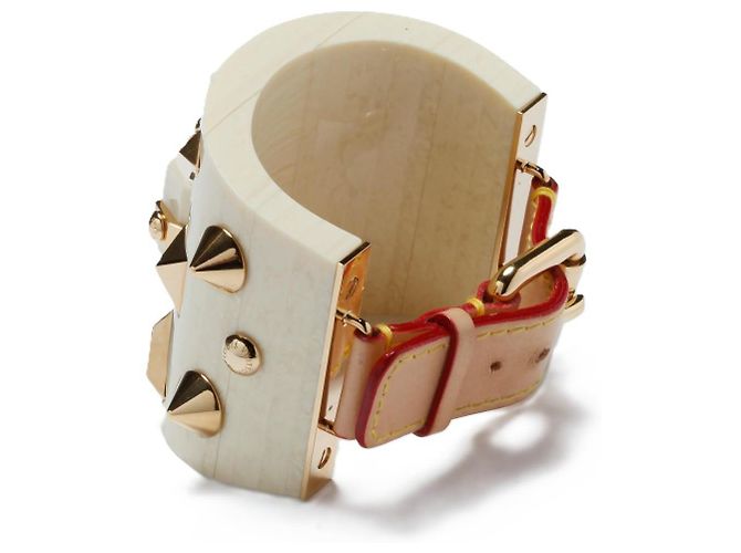 Bracciale Manchette Louis Vuitton 2012 Marc Jacobs LV Snails Catwalk Maxi Cuff D'oro - vista 2