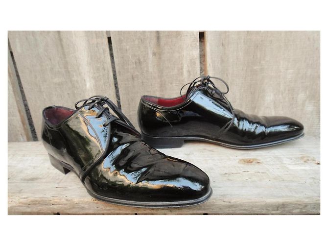 Derby Millenial Dolce & Gabbana in pelle verniciata nera Nero - vista 3
