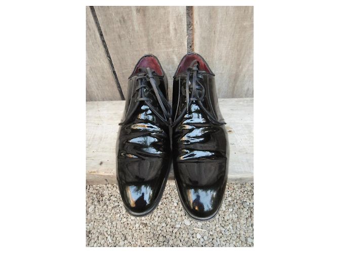 Derby Millenial Dolce & Gabbana in pelle verniciata nera Nero - vista 4