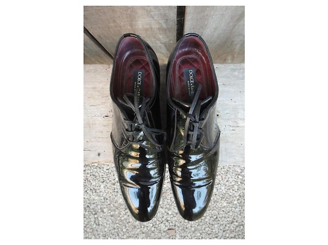 Derby Millenial Dolce & Gabbana in pelle verniciata nera Nero - vista 8
