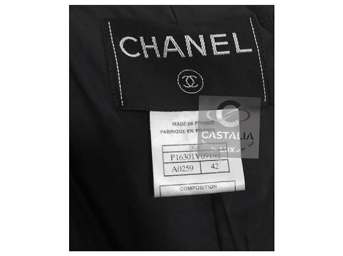 Chanel 2000 Couture Tweed Coat with CC Cube Buttons Multiple colors - view 19