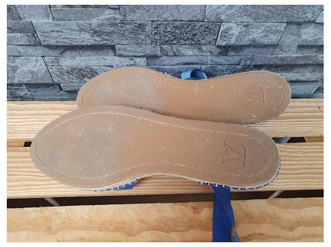 Louis Vuitton Espadrillas Piatte Starboard Blu - vista 10