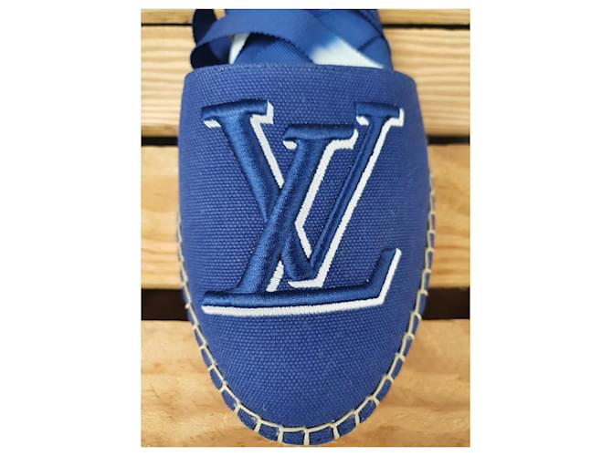 Louis Vuitton Espadrillas Piatte Starboard Blu - vista 3