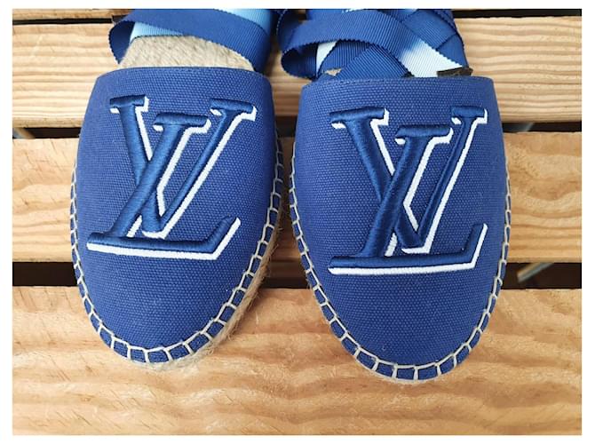 Louis Vuitton Espadrillas Piatte Starboard Blu - vista 9