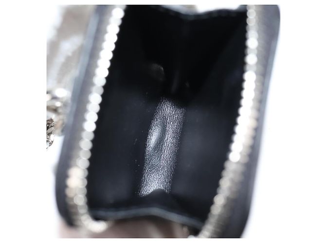 Bolso con correa de collar PRADA, panel triangular, tono plateado auténtico 118871M - vista 23