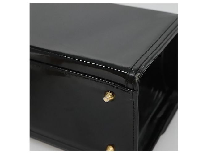 Borsa Vanity VERSACE Smalto Nero Oro Auth bs26705 D'oro - vista 15