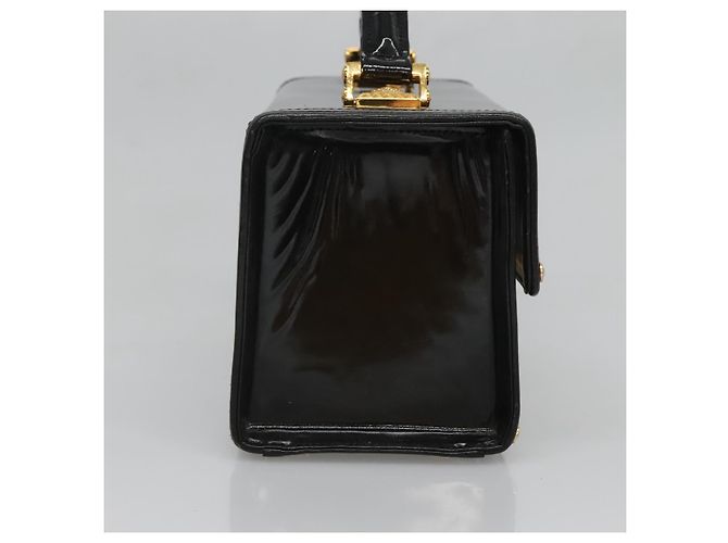Borsa Vanity VERSACE Smalto Nero Oro Auth bs26705 D'oro - vista 3