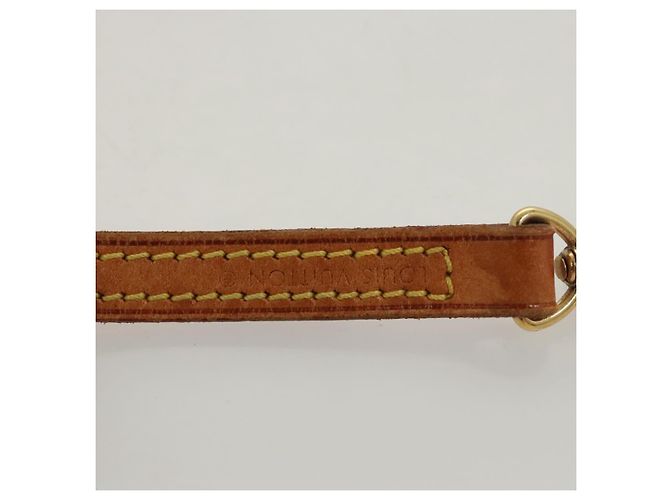 LOUIS VUITTON Sangle en cuir 45,7" Beige LV Auth 124912 - vue 6