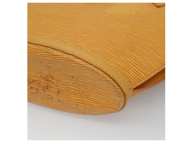 LOUIS VUITTON Epi Saint Jacques Manici Borsa Lunga Gialla M52339 LV Auth BA2562 Giallo - vista 12