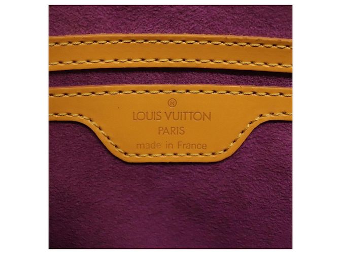 LOUIS VUITTON Epi Saint Jacques Manici Borsa Lunga Gialla M52339 LV Auth BA2562 Giallo - vista 15