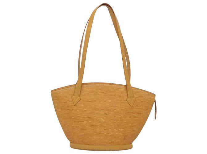 LOUIS VUITTON Epi Saint Jacques Manici Borsa Lunga Gialla M52339 LV Auth BA2562 Giallo - vista 2
