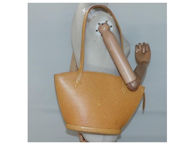 LOUIS VUITTON Epi Saint Jacques Manici Borsa Lunga Gialla M52339 LV Auth BA2562 Giallo - vista 21