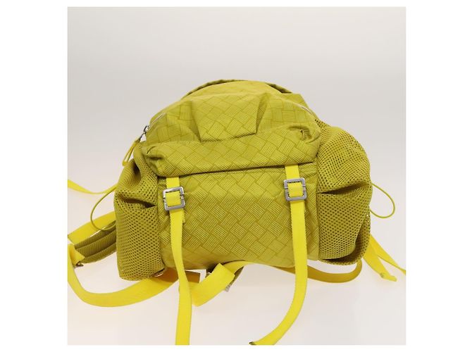 Autre Marque BOTTEGA VENETA Backpack Nylon Yellow Auth BD2181 - view 11
