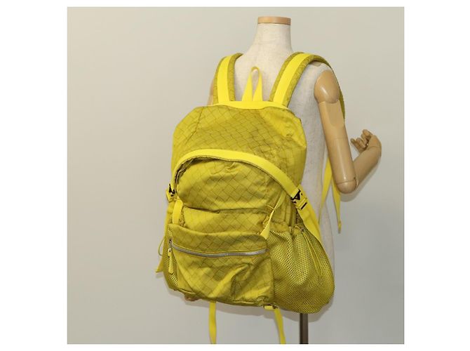 Autre Marque BOTTEGA VENETA Backpack Nylon Yellow Auth BD2181 - view 27