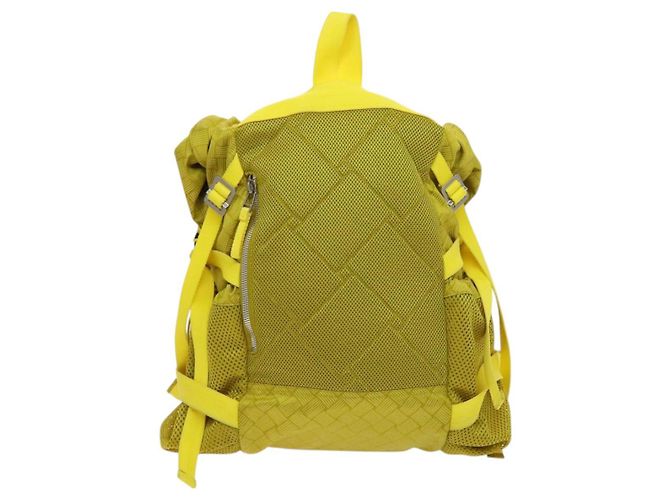 Autre Marque BOTTEGA VENETA Backpack Nylon Yellow Auth BD2181 - view 3