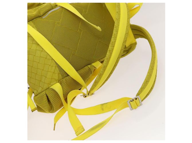 Autre Marque BOTTEGA VENETA Backpack Nylon Yellow Auth BD2181 - view 9
