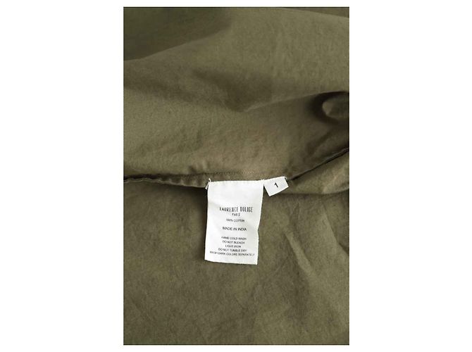Laurence Dolige Camisa de algodón caqui - vista 7