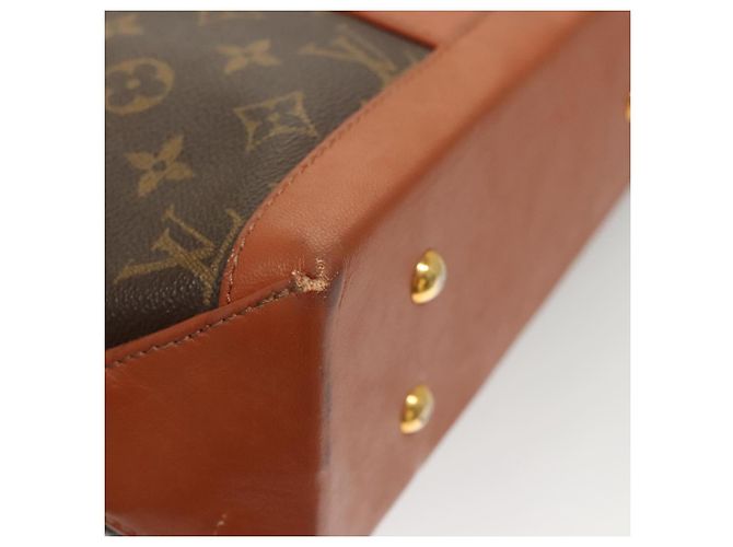 LOUIS VUITTON Monogram Sac Weekend PM Bolsa de Mano M42425 LV Auth BA2696 Monograma - vista 12