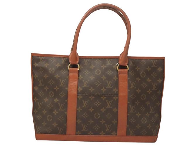 LOUIS VUITTON Monogram Sac Weekend PM Bolsa de Mano M42425 LV Auth BA2696 Monograma - vista 2