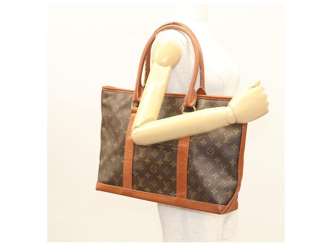 LOUIS VUITTON Monogram Sac Weekend PM Bolsa de Mano M42425 LV Auth BA2696 Monograma - vista 22