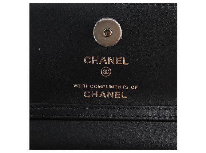 CHANEL Matelassé Bandiera a Scacchi Borsa a Spalla con Catena Nylon Beige CC Auth 125975M D'oro - vista 17