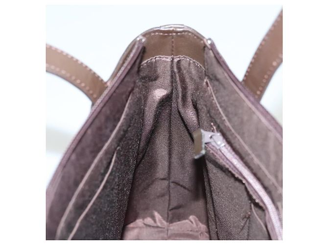 Borsa a mano BURBERRY in pelle scamosciata marrone Auth BA2670 - vista 19