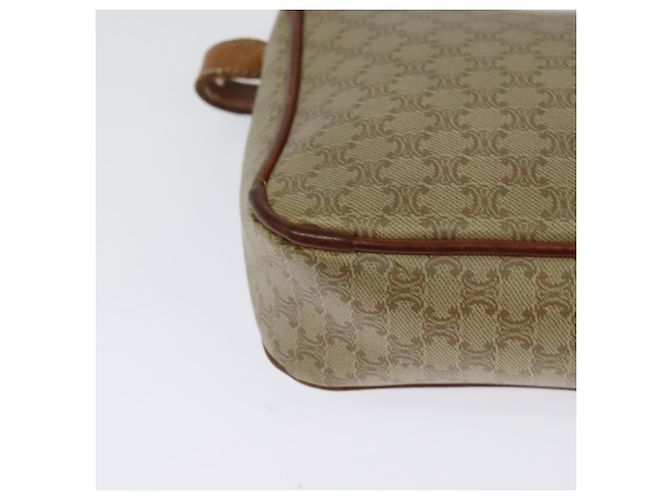 Céline Borsa a spalla in tela Macadam CELINE PVC beige Auth 118792 - vista 12