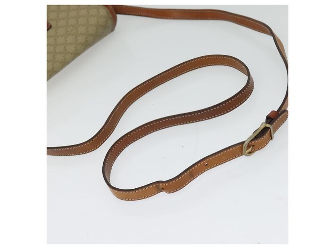 Céline Borsa a spalla in tela Macadam CELINE PVC beige Auth 118792 - vista 7