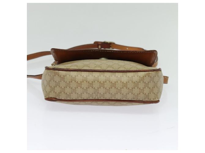 Céline Borsa a spalla in tela Macadam CELINE PVC beige Auth 118792 - vista 9