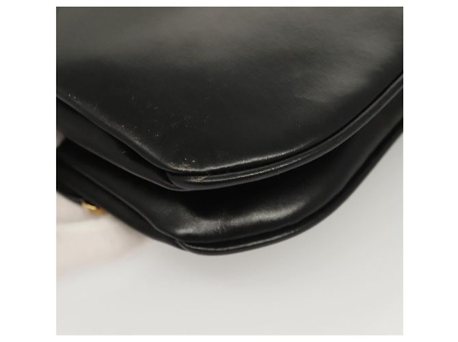Borsa a Spalla BALLY in Pelle Nera Oro Auth BA2643 Nero D'oro - vista 12