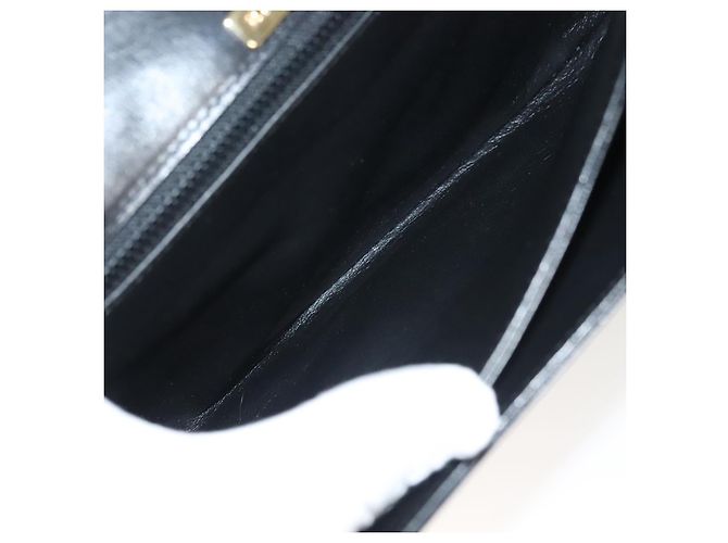 Borsa a Spalla BALLY in Pelle Nera Oro Auth BA2643 Nero D'oro - vista 17