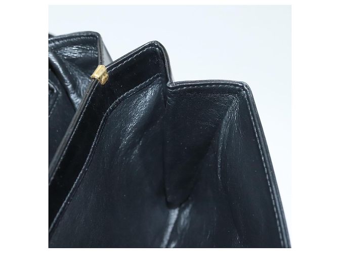 Borsa a Spalla BALLY in Pelle Nera Oro Auth BA2643 Nero D'oro - vista 22