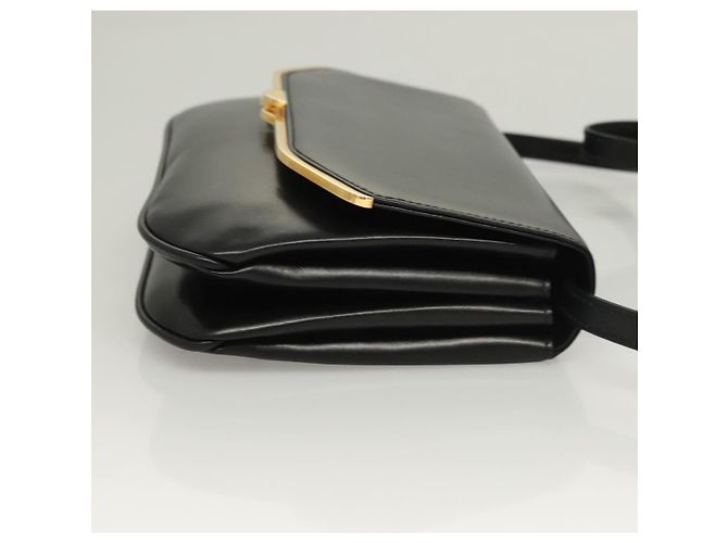 Borsa a Spalla BALLY in Pelle Nera Oro Auth BA2643 Nero D'oro - vista 4