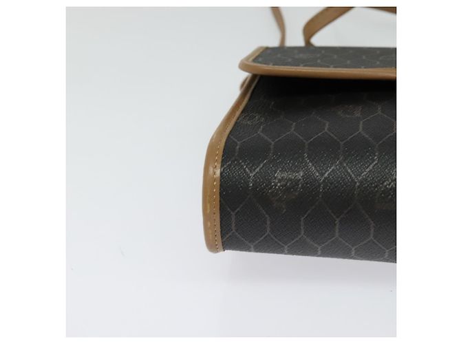 Christian Dior Schultertasche aus Waben-Canvas PVC Schwarz Gold Auth BA2589 Golden - Ansicht 10