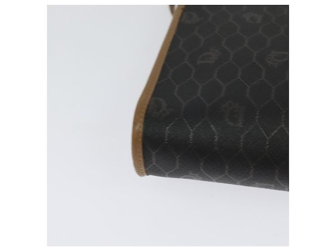 Christian Dior Schultertasche aus Waben-Canvas PVC Schwarz Gold Auth BA2589 Golden - Ansicht 12