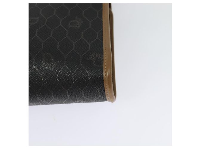 Christian Dior Schultertasche aus Waben-Canvas PVC Schwarz Gold Auth BA2589 Golden - Ansicht 13