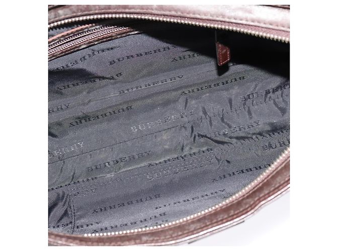 Burberry Nova Check Schultertasche aus Canvas Beige Silber Authentisch BA2560 - Ansicht 15