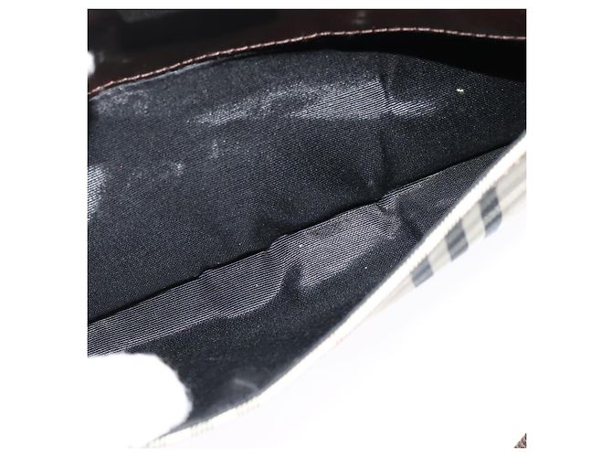 Burberry Nova Check Schultertasche aus Canvas Beige Silber Authentisch BA2560 - Ansicht 19