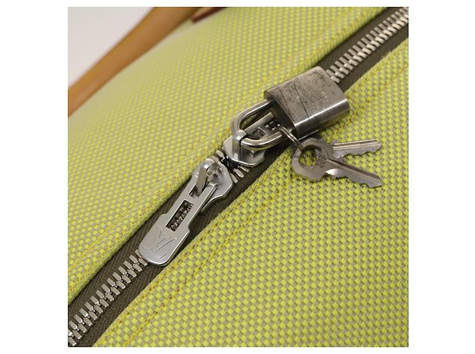 LOUIS VUITTON Borsa America Cube Damier Geant Canvas Giallo M80633 LV Auth 118823 - vista 16